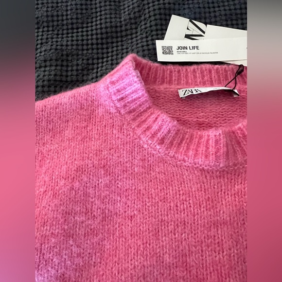 Pull Oversize Zara Couleur Mandarine Vif - Taille S - Occasion En Très Bon état